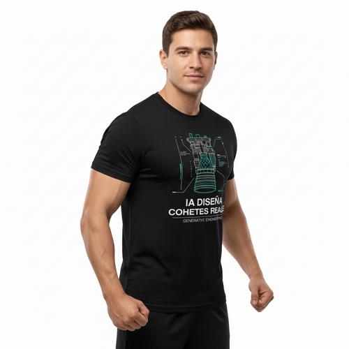 Remera "IA Diseña Cohetes Reales" Edición Limitada Generative IA